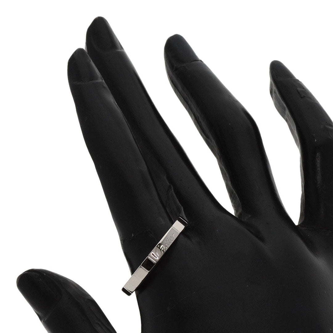 CARTIER Ring K18WG Silver Raniere #64 unisex(Unisex) Used Authentic