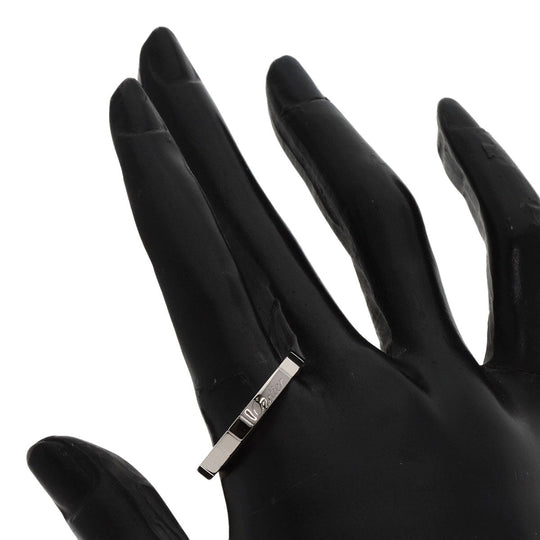 CARTIER Ring K18WG Silver Raniere #64 unisex(Unisex) Used Authentic