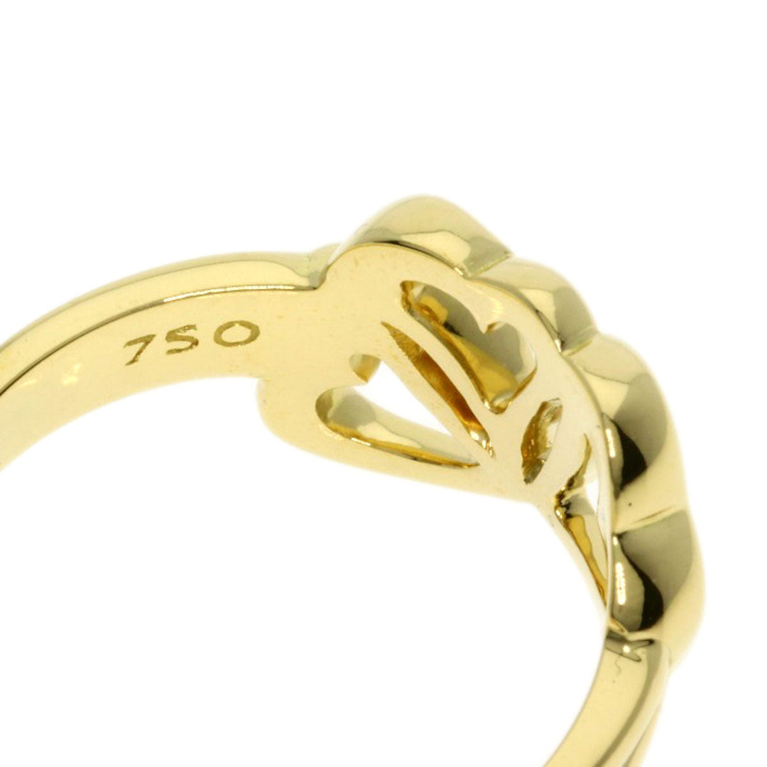 TIFFANY&Co. Ring 18K Yellow Gold gold Triple heart Women Used Authentic