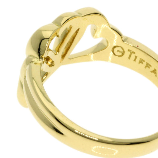 TIFFANY&Co. Ring 18K Yellow Gold gold Triple heart Women Used Authentic