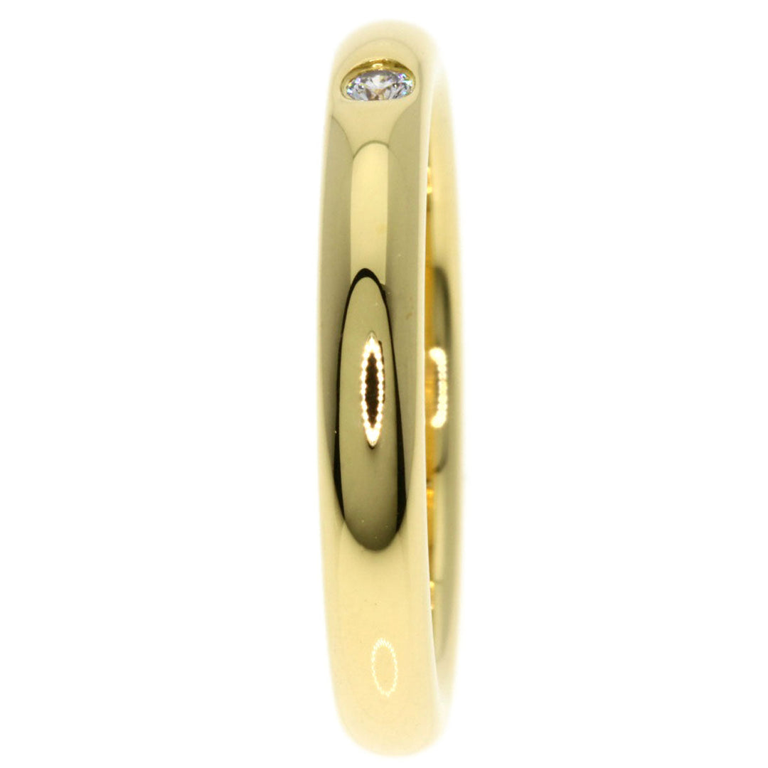 TIFFANY&Co. Ring 18K Yellow Gold gold Stacking Band 1P Diamond Women Used Authentic