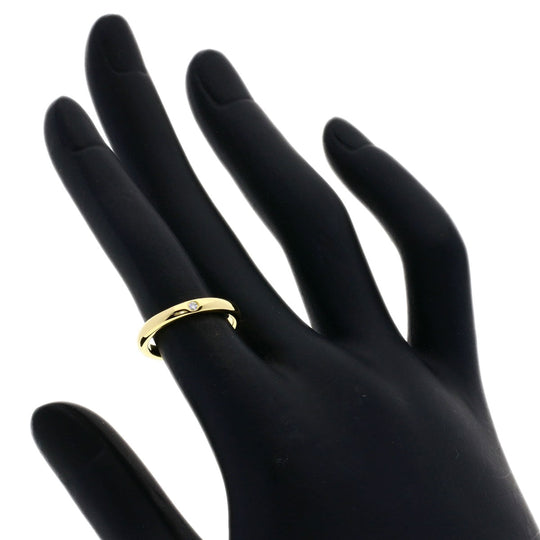 TIFFANY&Co. Ring 18K Yellow Gold gold Stacking Band 1P Diamond Women Used Authentic