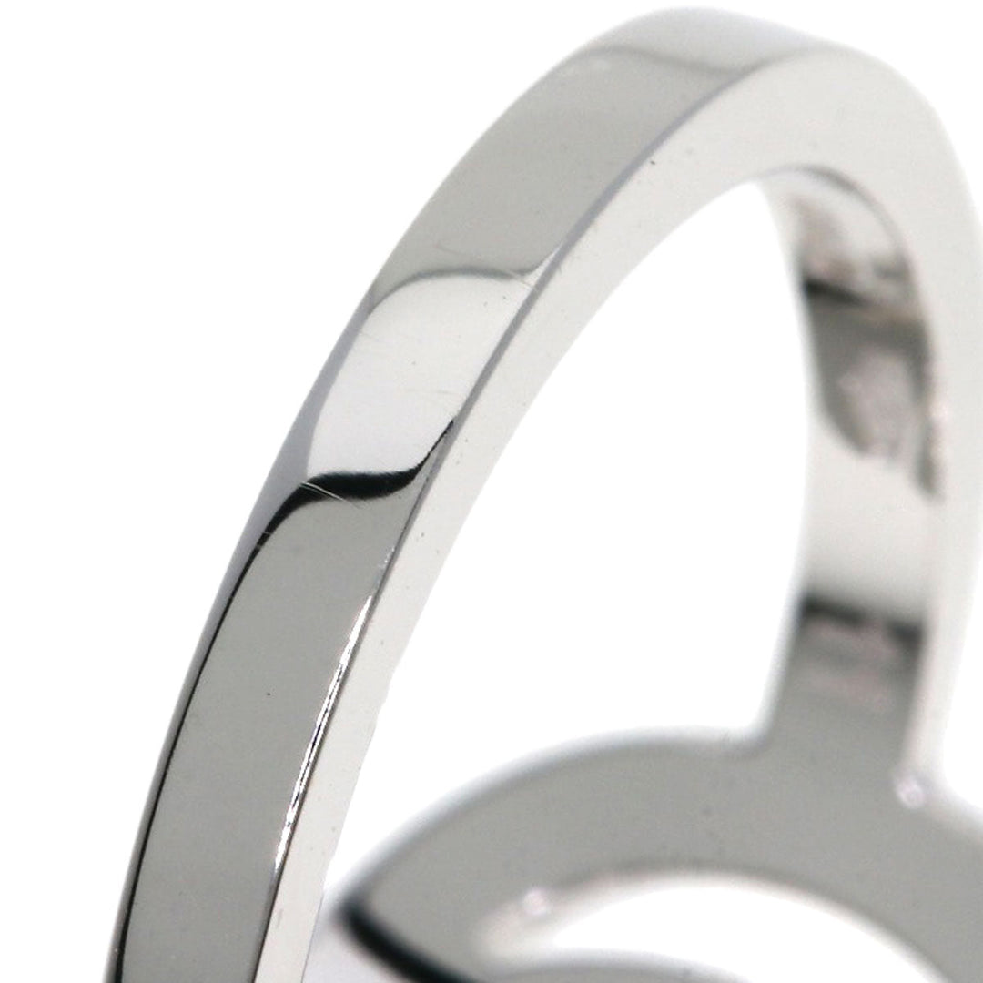 GUCCI Ring K18WG Silver GG logo #11