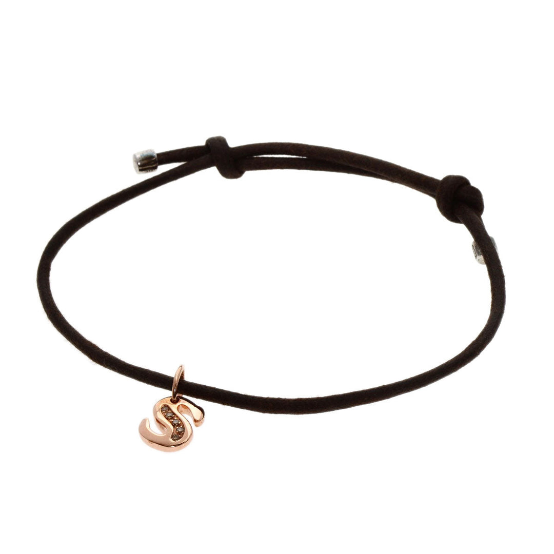 Damiani bracelet K9PG pink Initials S Diamond Women Used Authentic