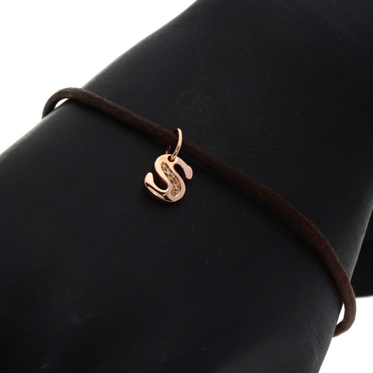 Damiani bracelet K9PG pink Initials S Diamond Women Used Authentic