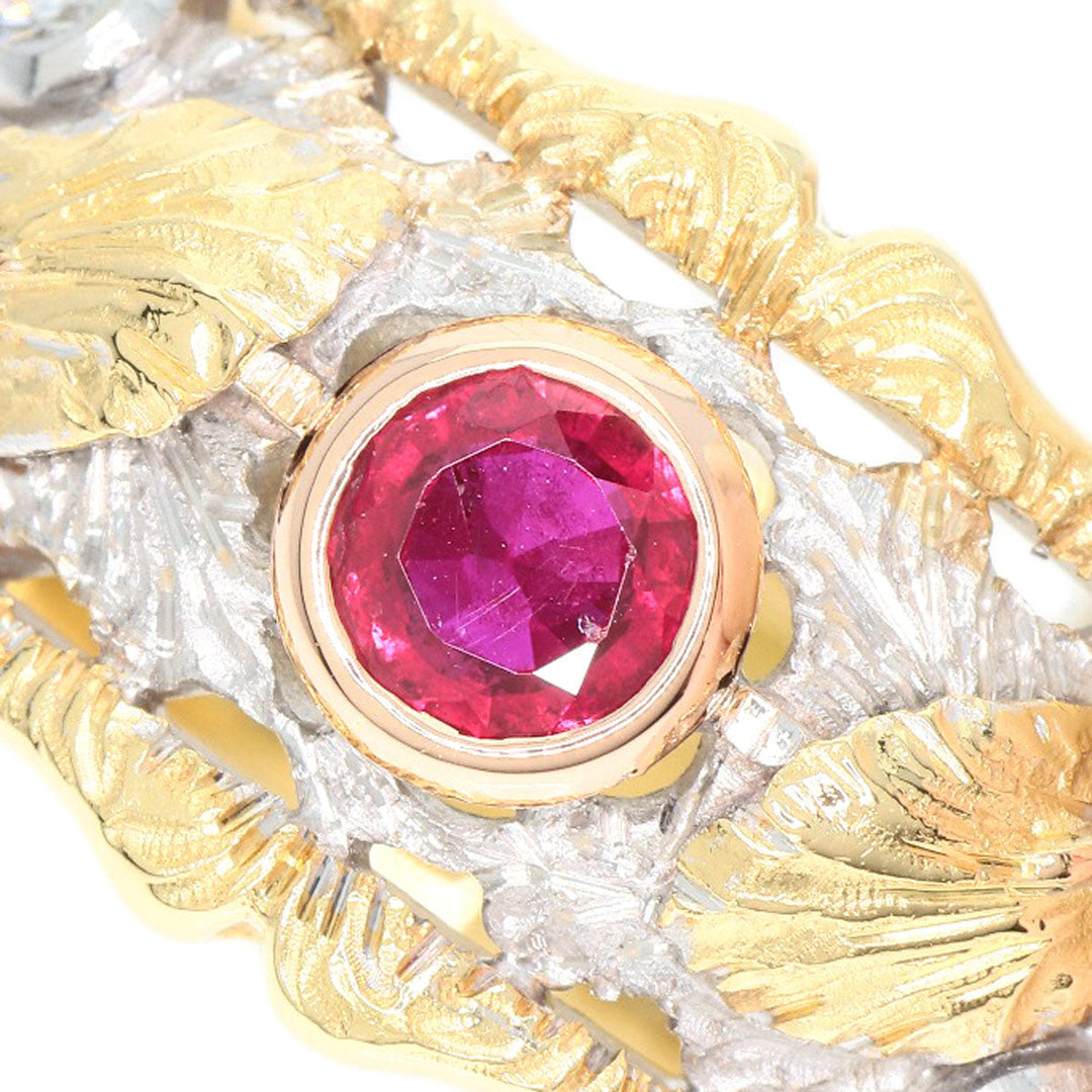 CAZZANIGA Ring 18K Yellow Gold gold Ruby diamond