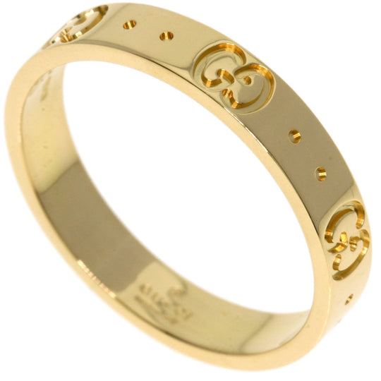 GUCCI Ring 18K Yellow Gold gold Icon # 19 Women Used Authentic