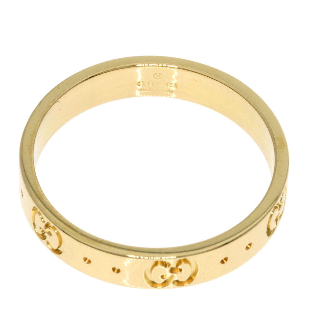 GUCCI Ring 18K Yellow Gold gold Icon # 19 Women Used Authentic