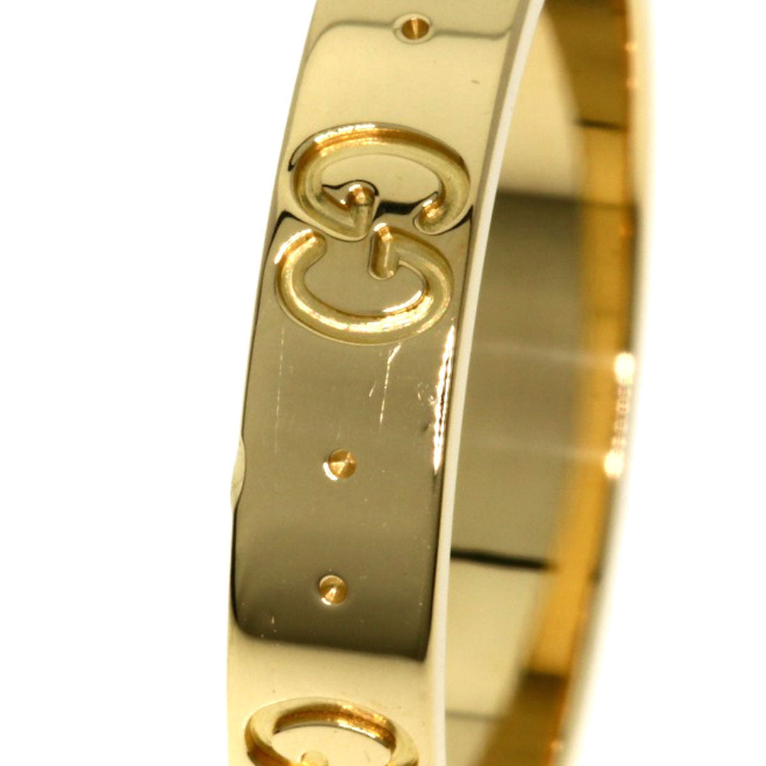 GUCCI Ring 18K Yellow Gold gold Icon # 19 Women Used Authentic