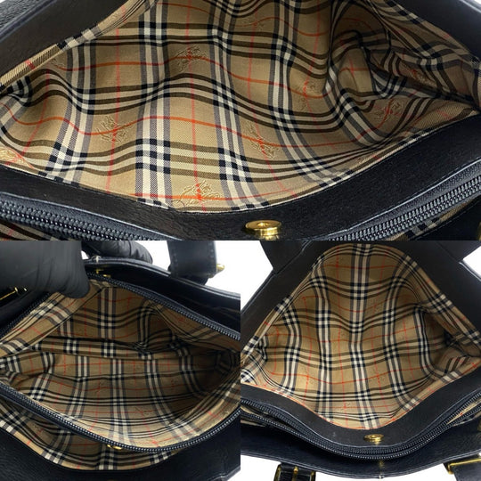 BURBERRY Handbag leather black