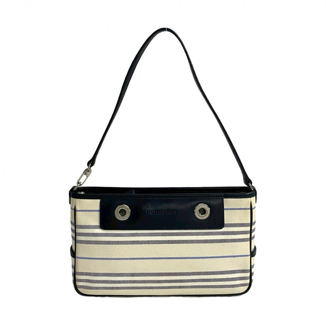 BURBERRY Shoulder Bag canvas white