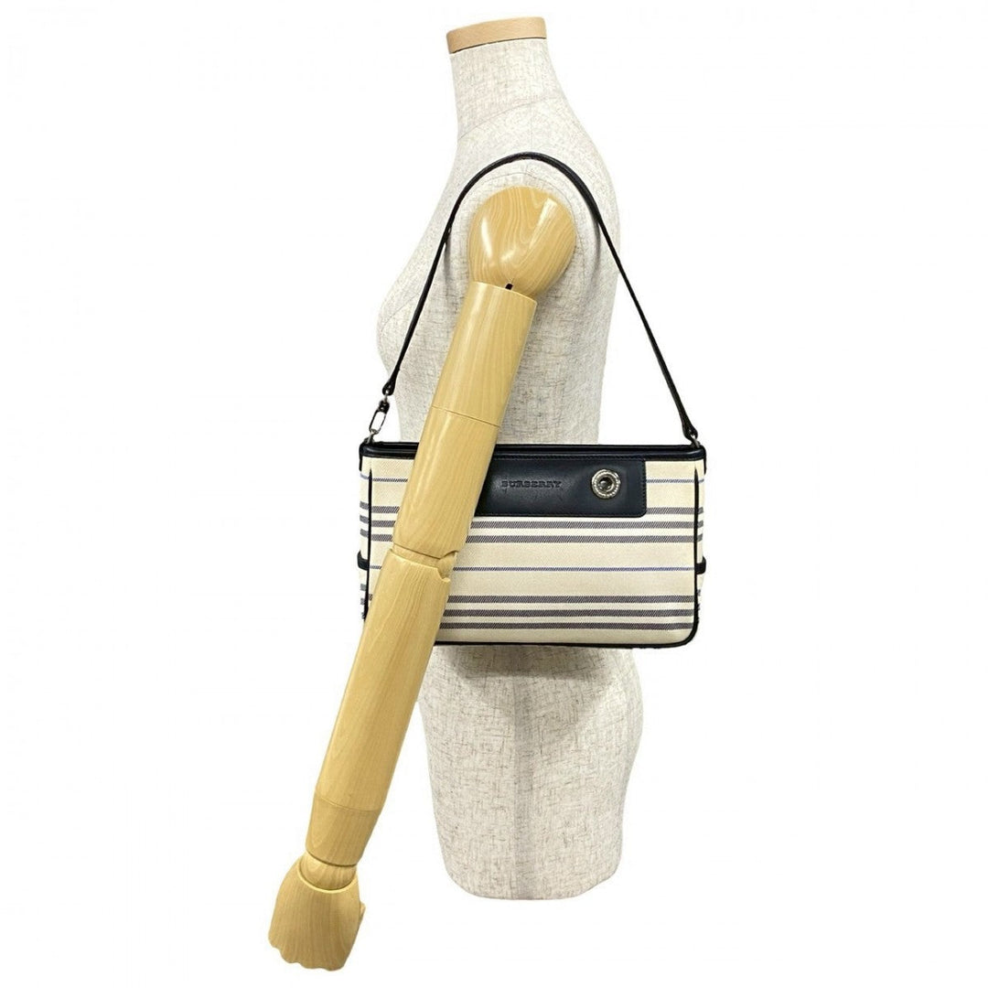 BURBERRY Shoulder Bag canvas white