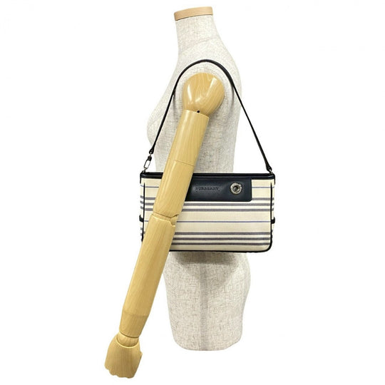 BURBERRY Shoulder Bag canvas white