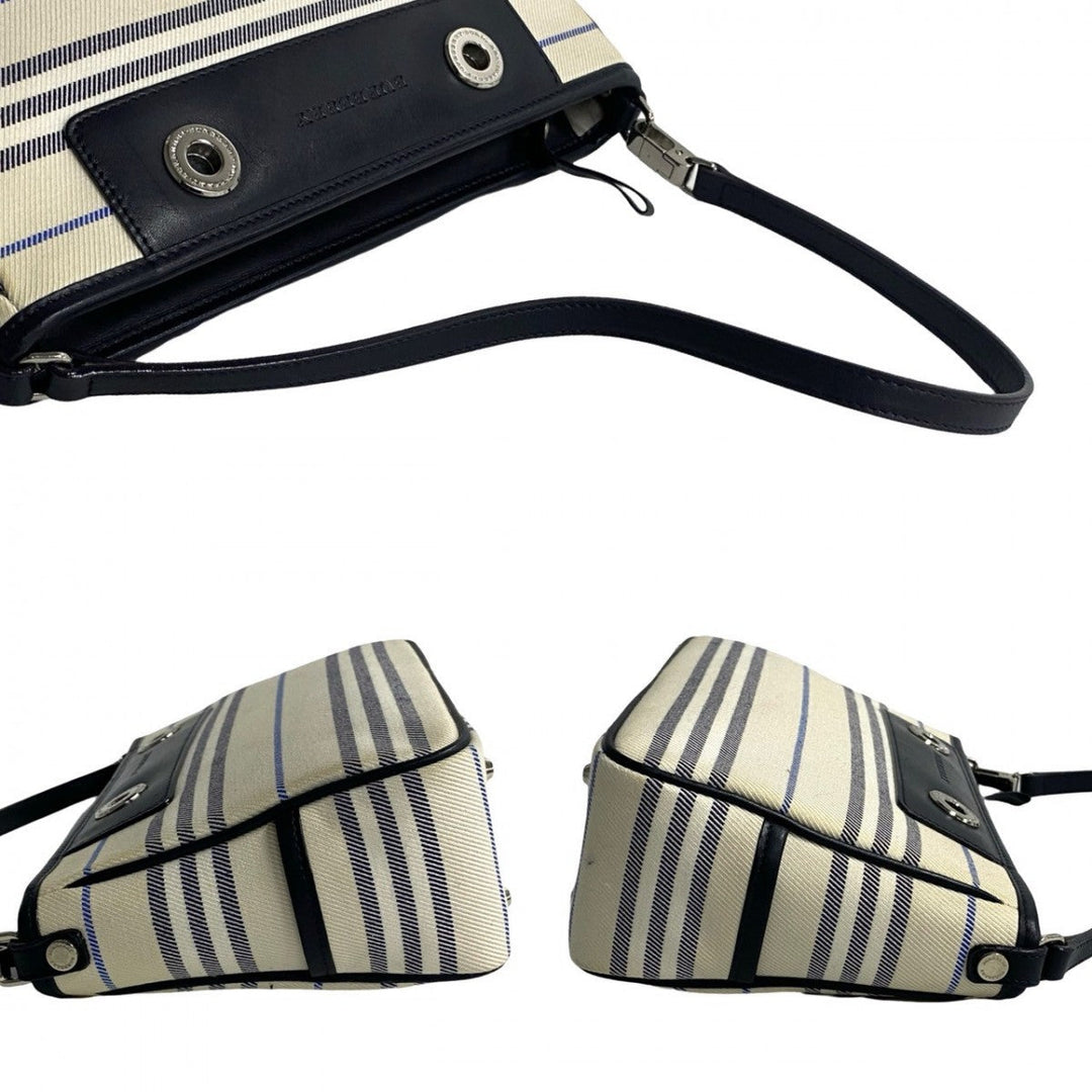 BURBERRY Shoulder Bag canvas white