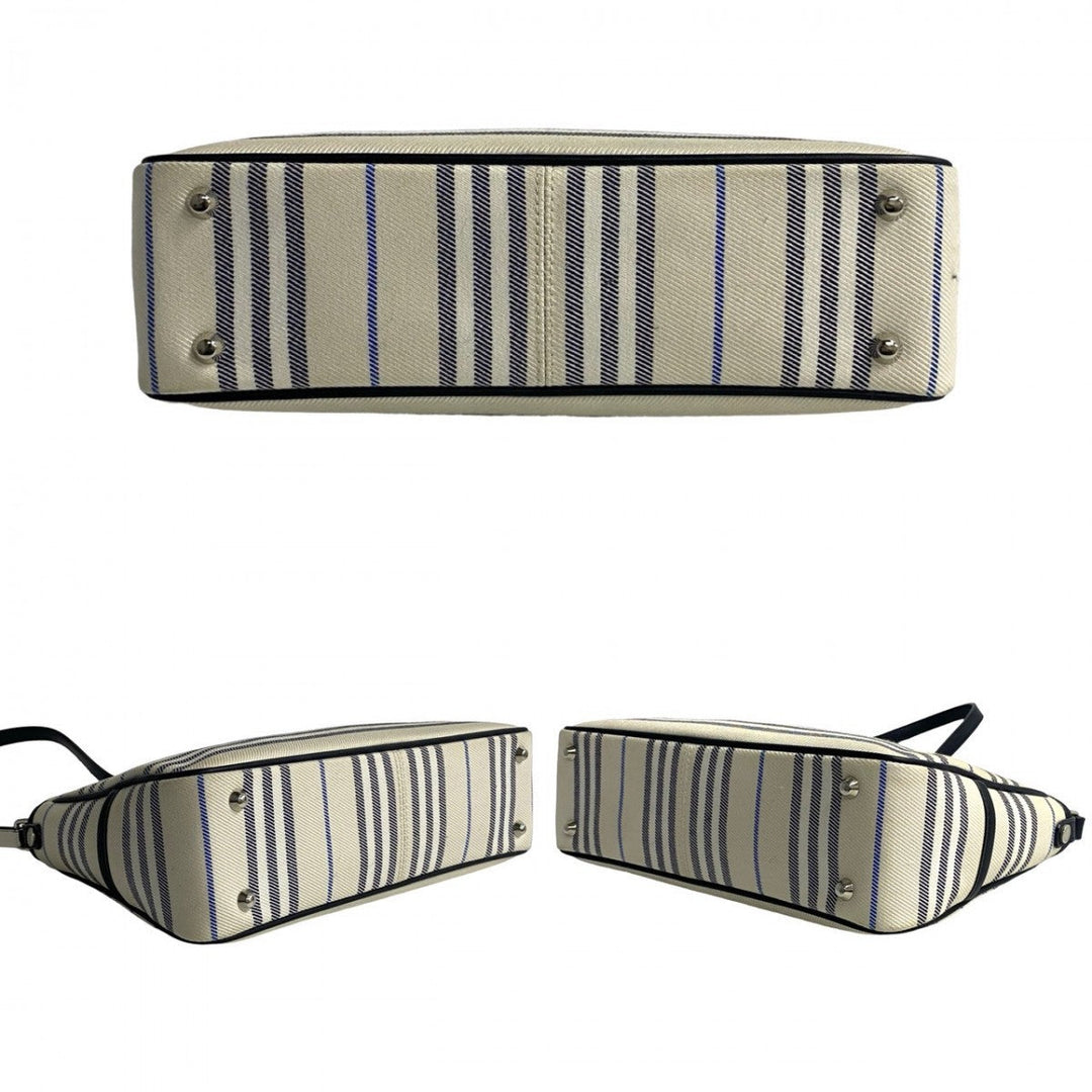 BURBERRY Shoulder Bag canvas white