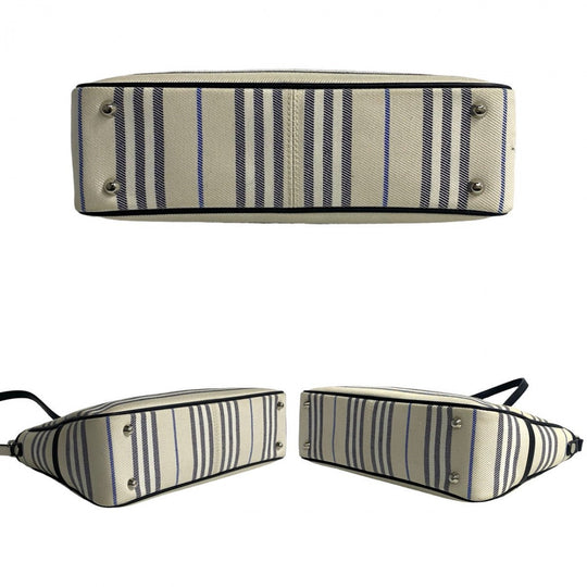 BURBERRY Shoulder Bag canvas white