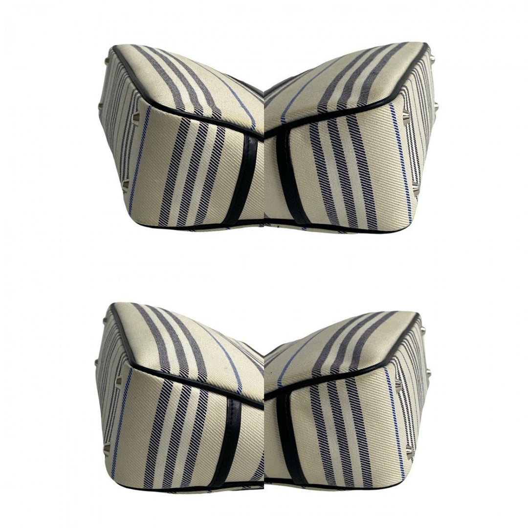 BURBERRY Shoulder Bag canvas white