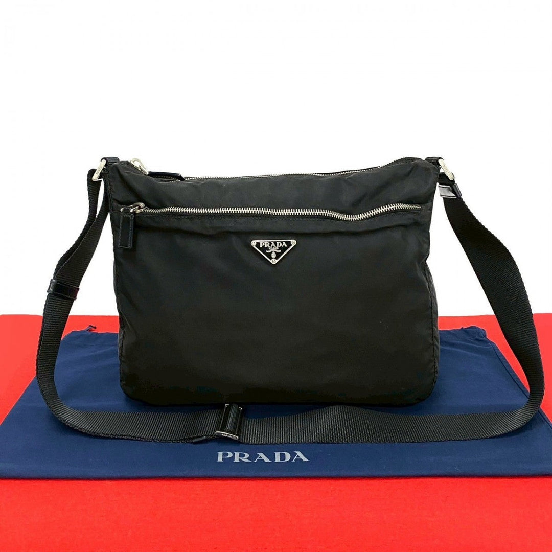 PRADA Shoulder Bag Nylon black