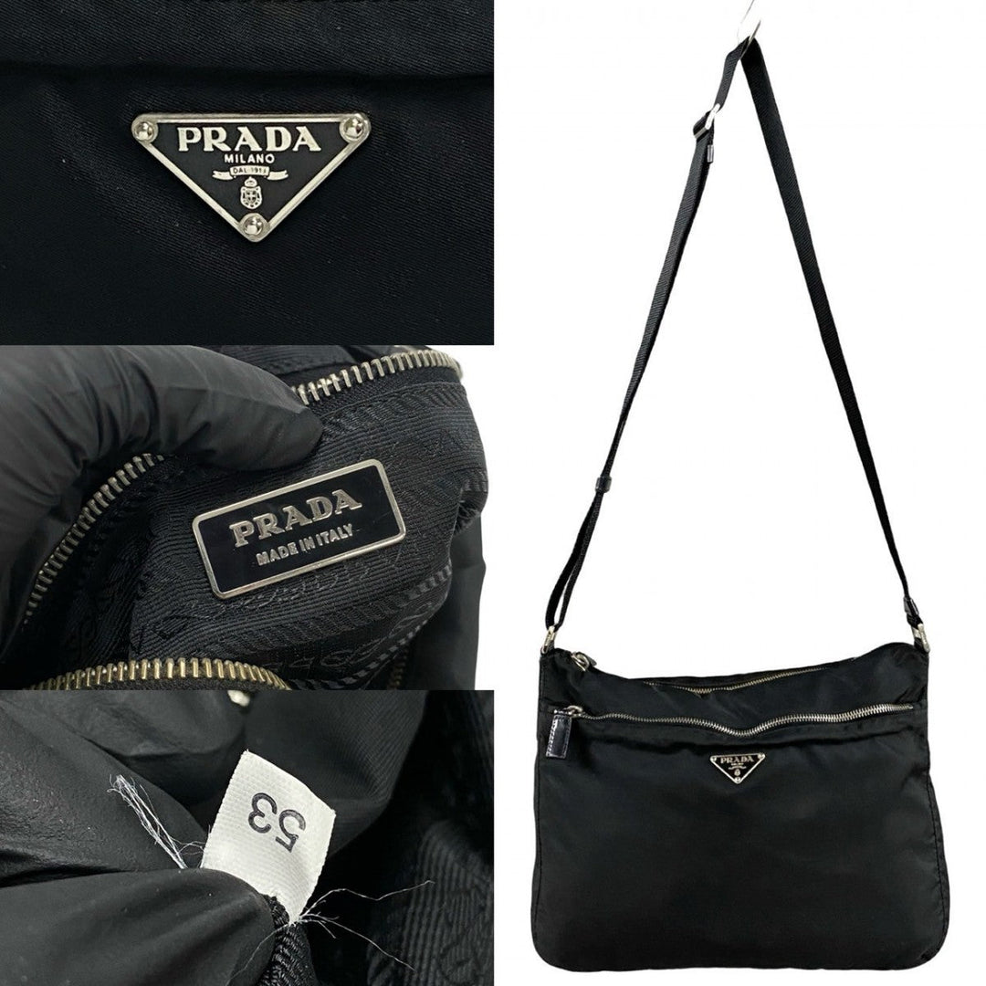 PRADA Shoulder Bag Nylon black