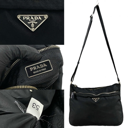 PRADA Shoulder Bag Nylon black