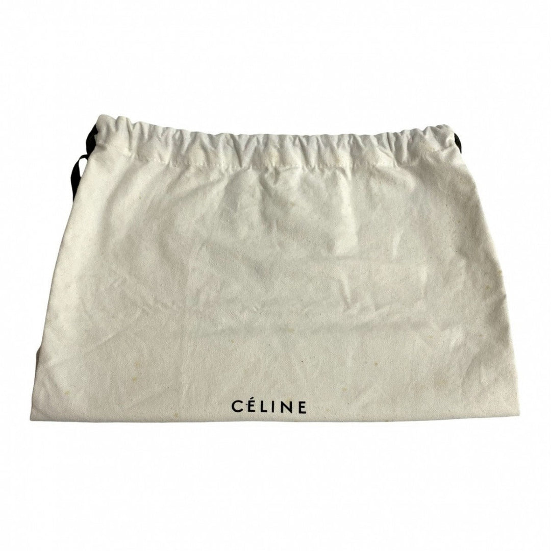 CELINE Shoulder Bag leather Orange Luggage Nano Shopper