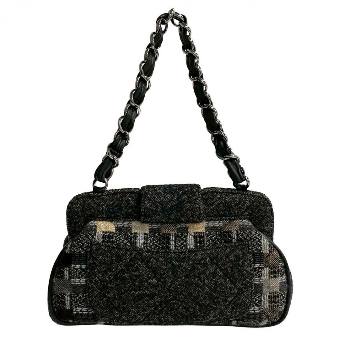CHANEL Shoulder Bag tweed multicolor