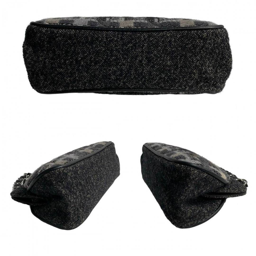 CHANEL Shoulder Bag tweed multicolor