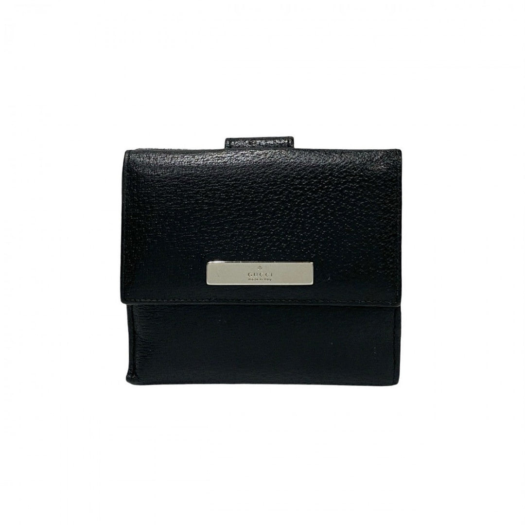 GUCCI Bifold Wallet leather black