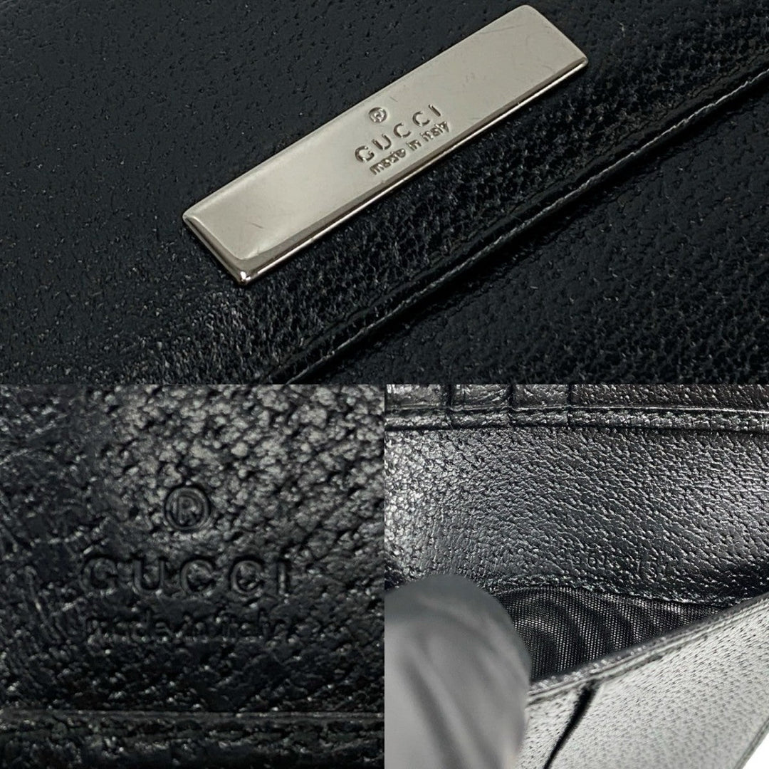 GUCCI Bifold Wallet leather black