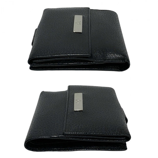 GUCCI Bifold Wallet leather black