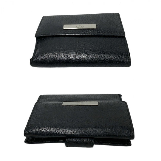 GUCCI Bifold Wallet leather black