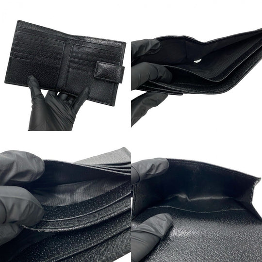 GUCCI Bifold Wallet leather black