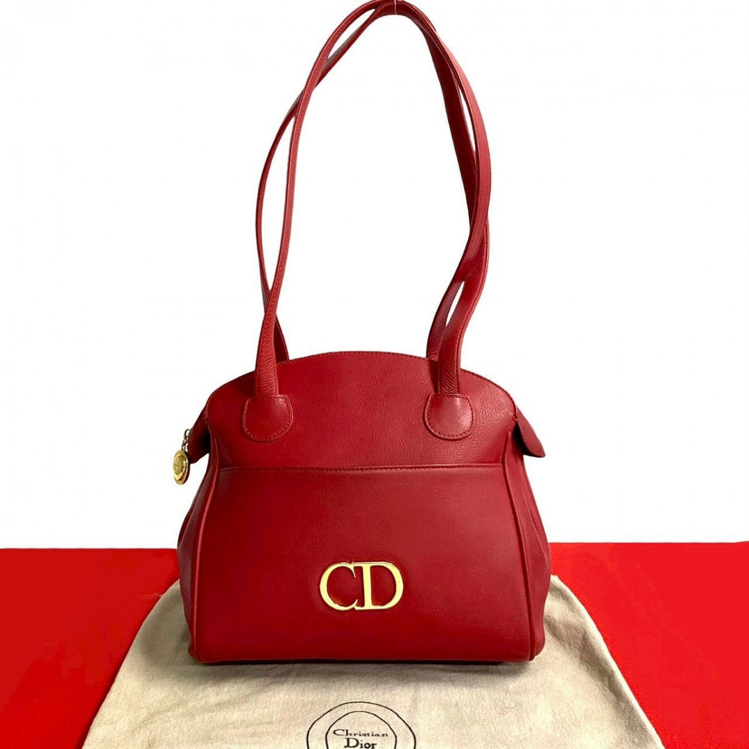 Dior Shoulder Bag leather Red