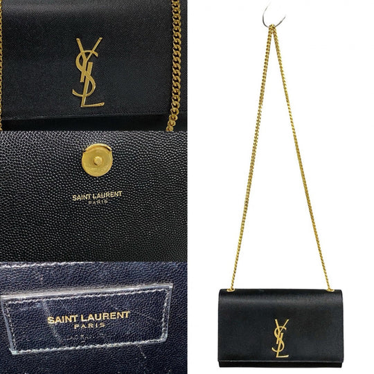 YVES SAINT LAURENT Shoulder Bag leather black