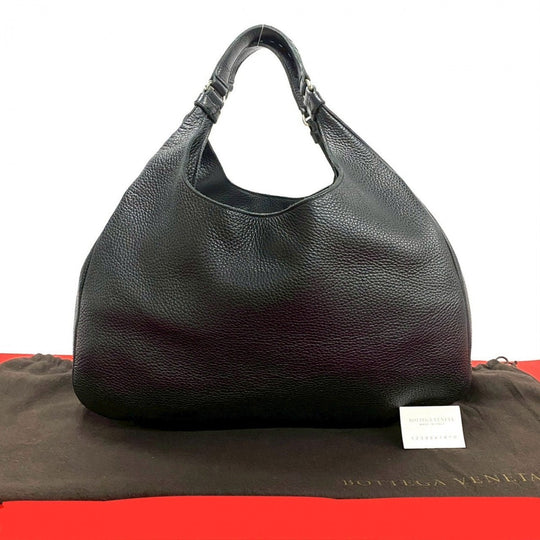 BOTTEGAVENETA Tote Bag leather black INTRECCIATO