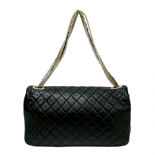 CHANEL Shoulder Bag Fake pearl black Matrasse Westminster