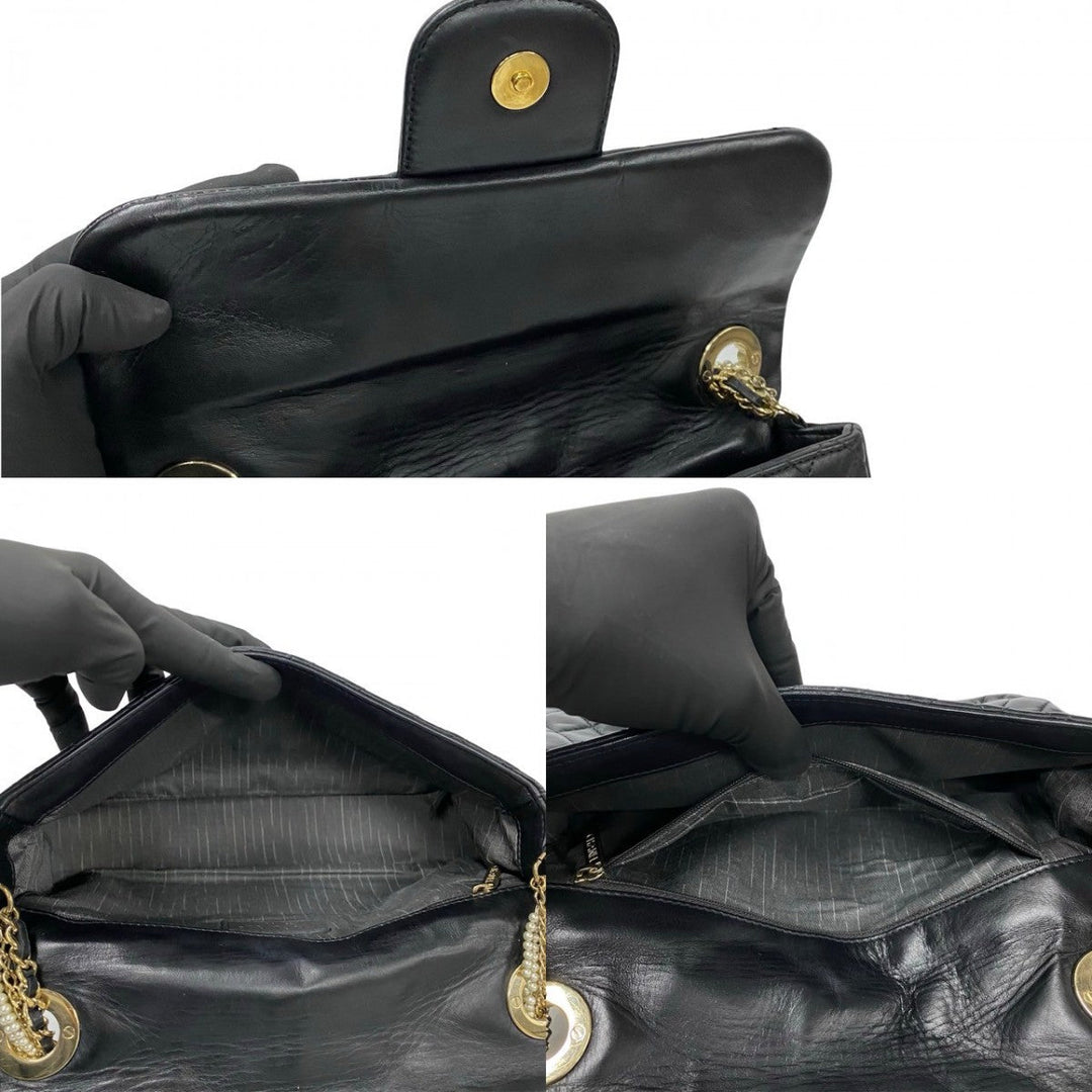 CHANEL Shoulder Bag Fake pearl black Matrasse Westminster