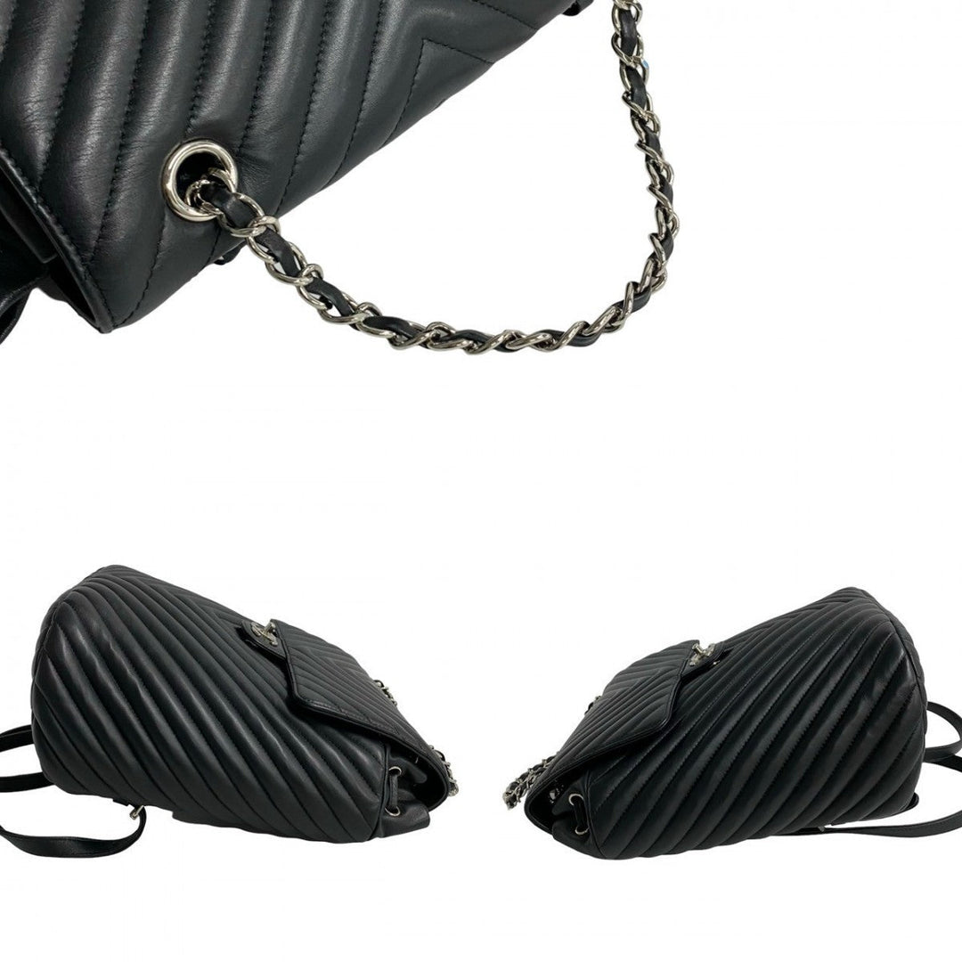 CHANEL Backpack lambskin black