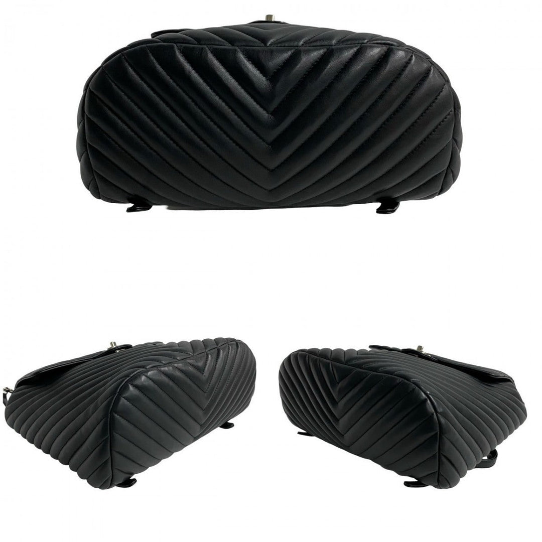 CHANEL Backpack lambskin black