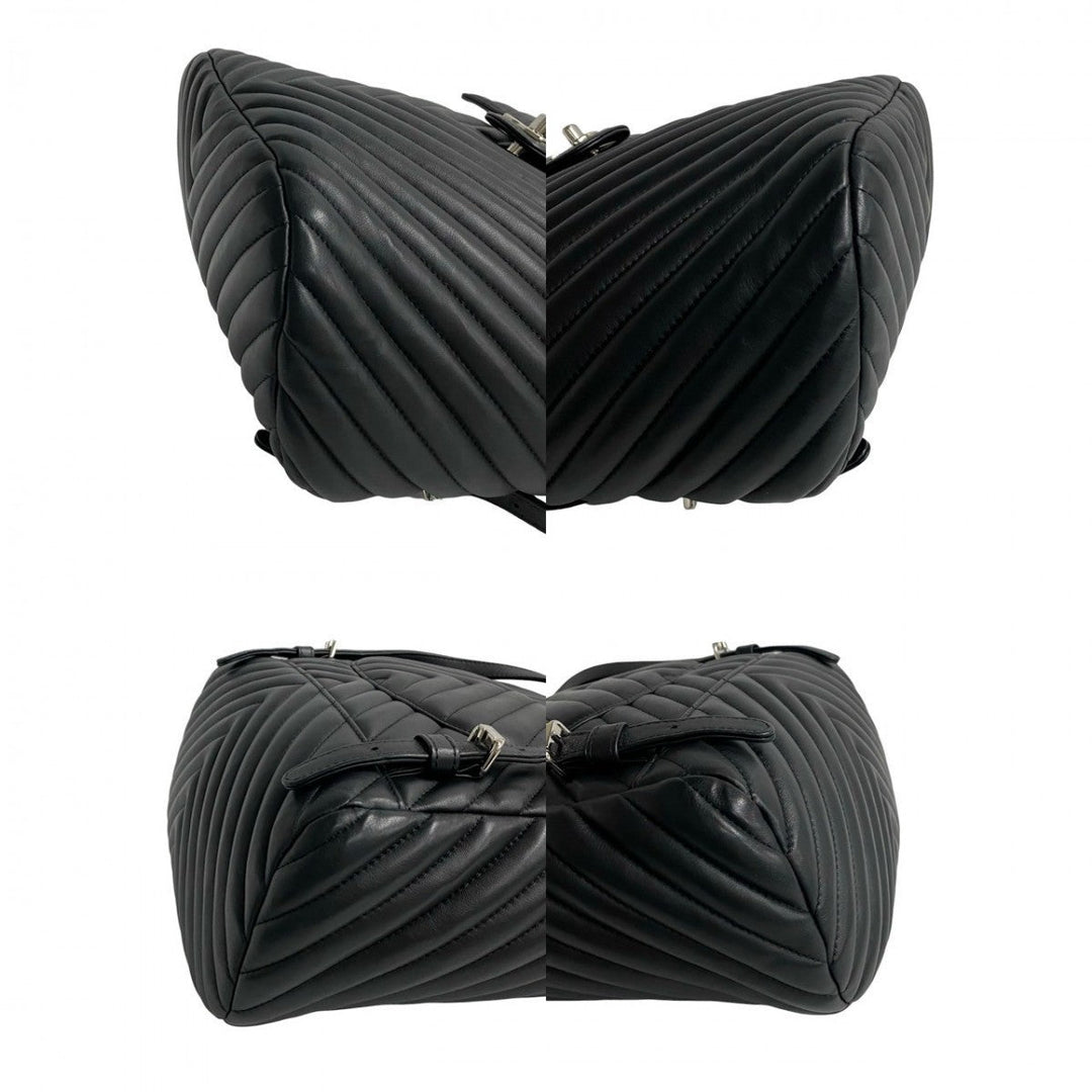 CHANEL Backpack lambskin black