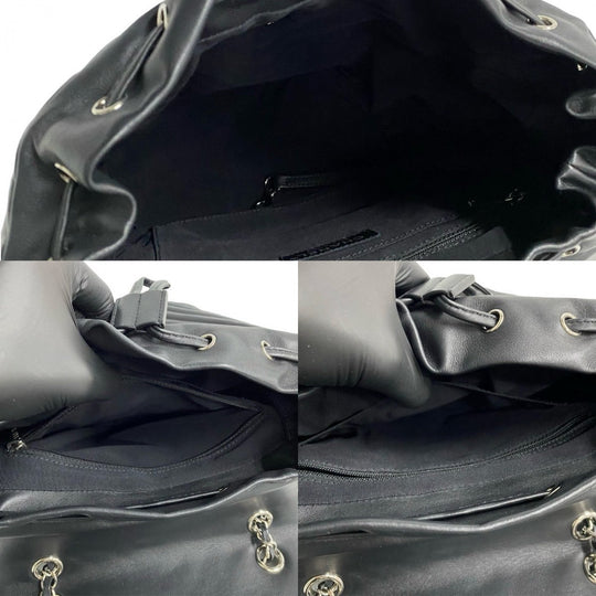 CHANEL Backpack lambskin black
