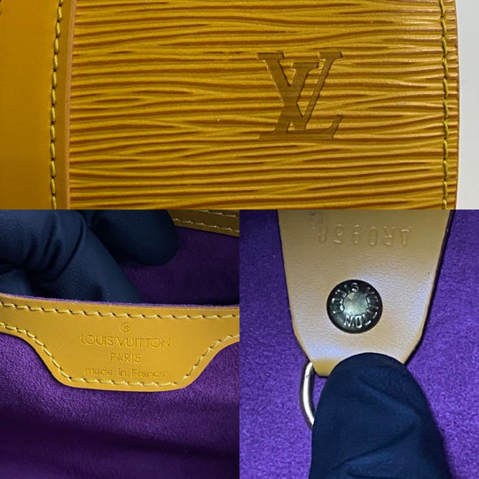 LOUIS VUITTON Handbag M52229 Epi Leather yellow Epi Suflo