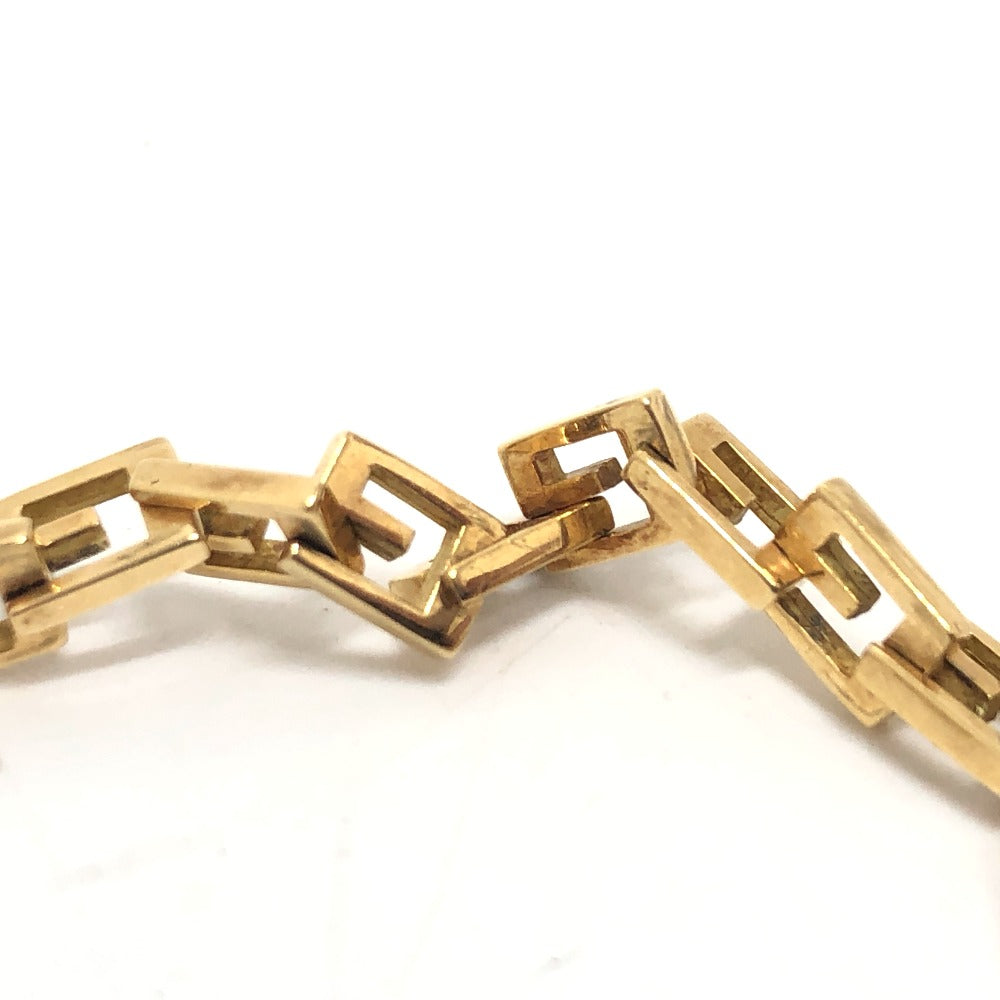 GUCCI Necklace 18K Yellow Gold gold K18YG G logo link square Women Used Authentic