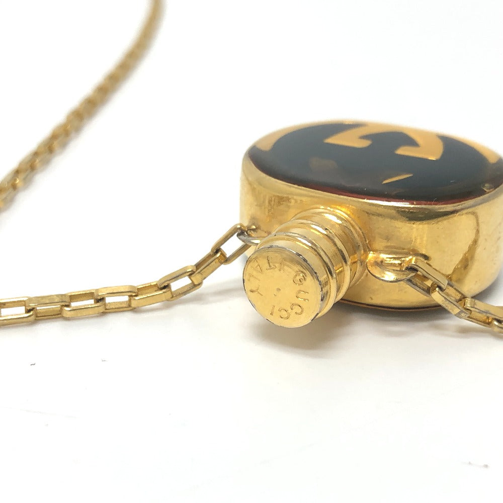 GUCCI Necklace Gold Plated gold GG Perfume Bottle