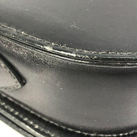 GUCCI Shoulder Bag leather black Old Gucci horsebit old gucci