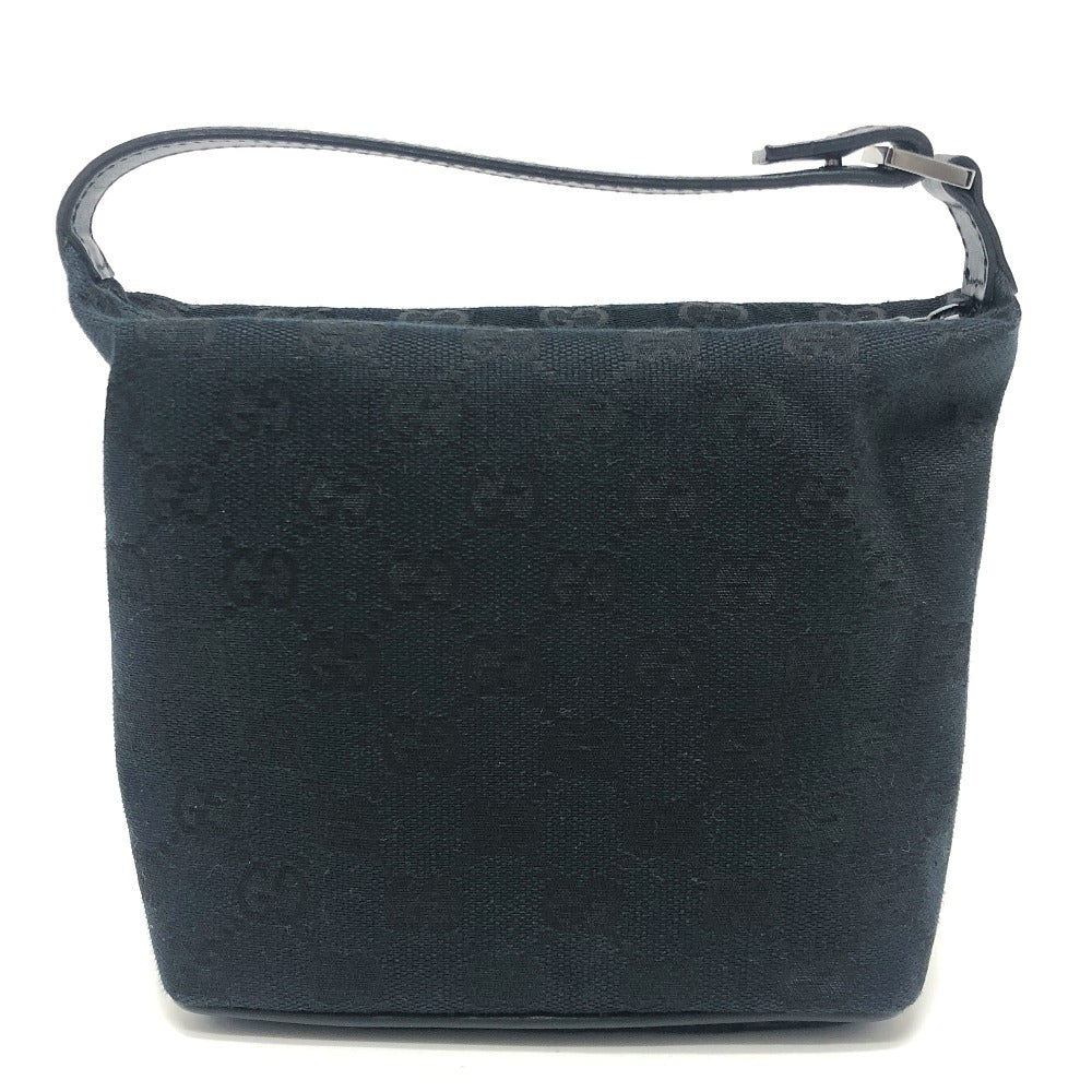 GUCCI Pouch 039-1147 canvas black GGpattern mini bag