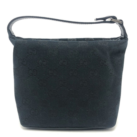 GUCCI Pouch 039-1147 canvas black GGpattern mini bag