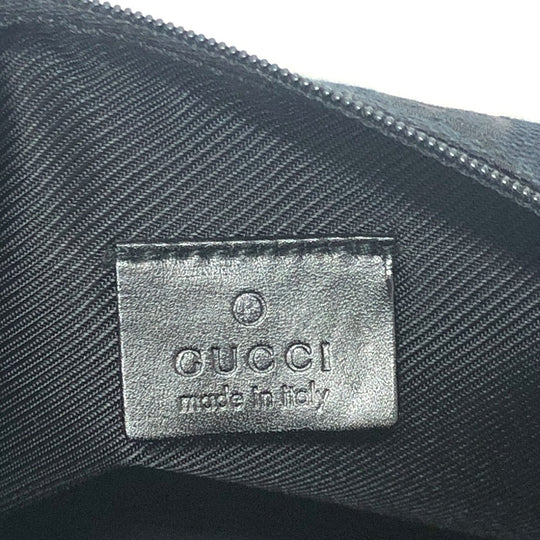 GUCCI Pouch 039-1147 canvas black GGpattern mini bag