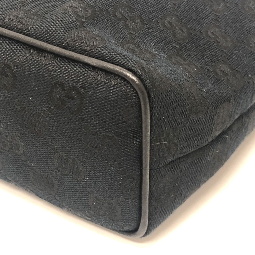 GUCCI Pouch 039-1147 canvas black GGpattern mini bag