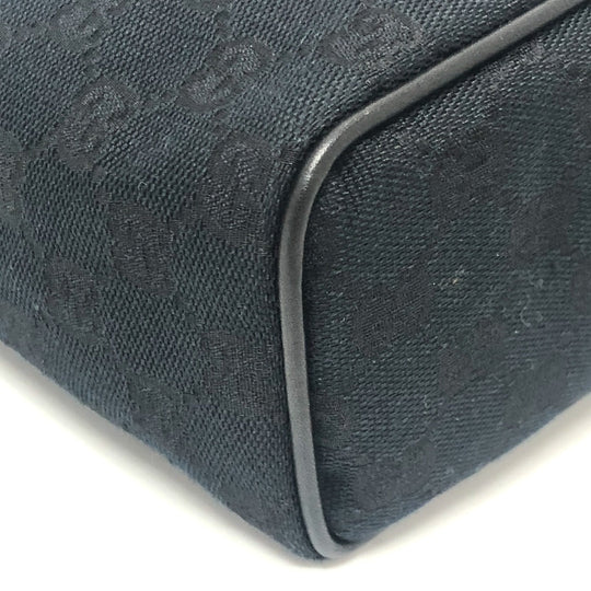 GUCCI Pouch 039-1147 canvas black GGpattern mini bag